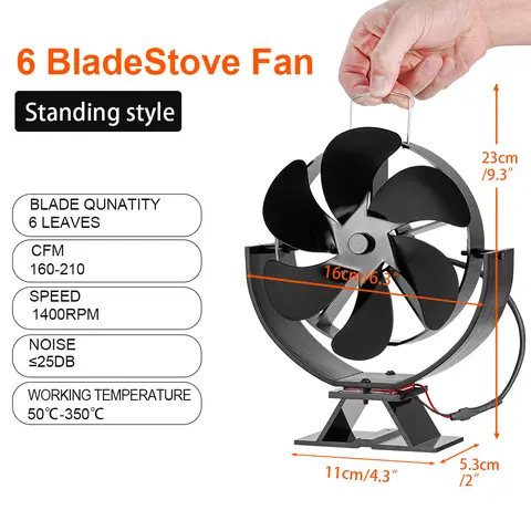 8 best sales eldstadsfläkt värmedriven - №7