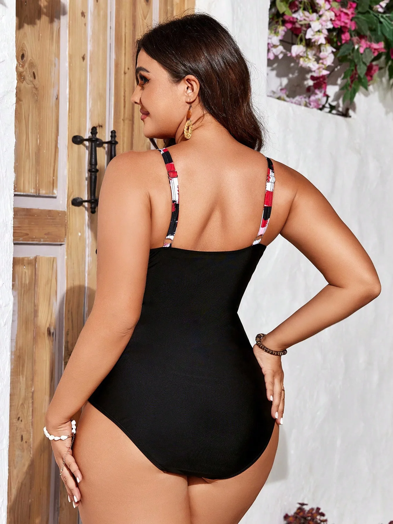 Plus Size Summer Sexy 2024 Swimsuits One Piece Women's Printed Swimwear  Push Up Female Monokini Bathing Suit