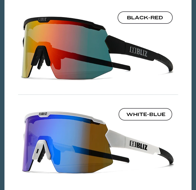 B BLIZ Breeze Premium Fahrradbrille UV400 – 2 HD-Linse, Unisex-Sportsonnenbrille für MTB, Rennen, Angeln, Laufen, Fahrradbrille – Detail 14