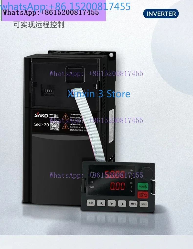 general vector inverter 0.75/1 5/2.2/kw three-phase 380v motor governor single-phase 220v