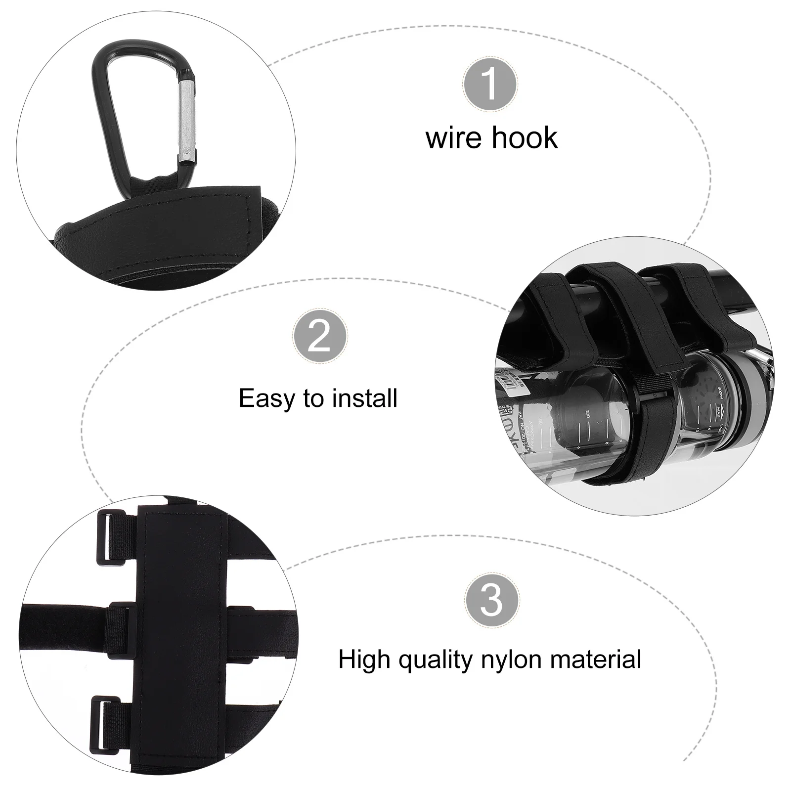 

1Pcs Speaker Mount Nylon Strap Bike Accessory Easy Install Wireless Speaker Holder Kettle Holder Bike Accessories