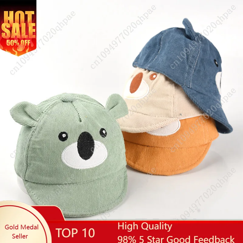 

Cartoon Bear Baby Duck Tongue Hat Boy Girl Sunshade Peaked Cap Cotton Children Outdoor Visor Korean Kids Short Brim Baseball Hat