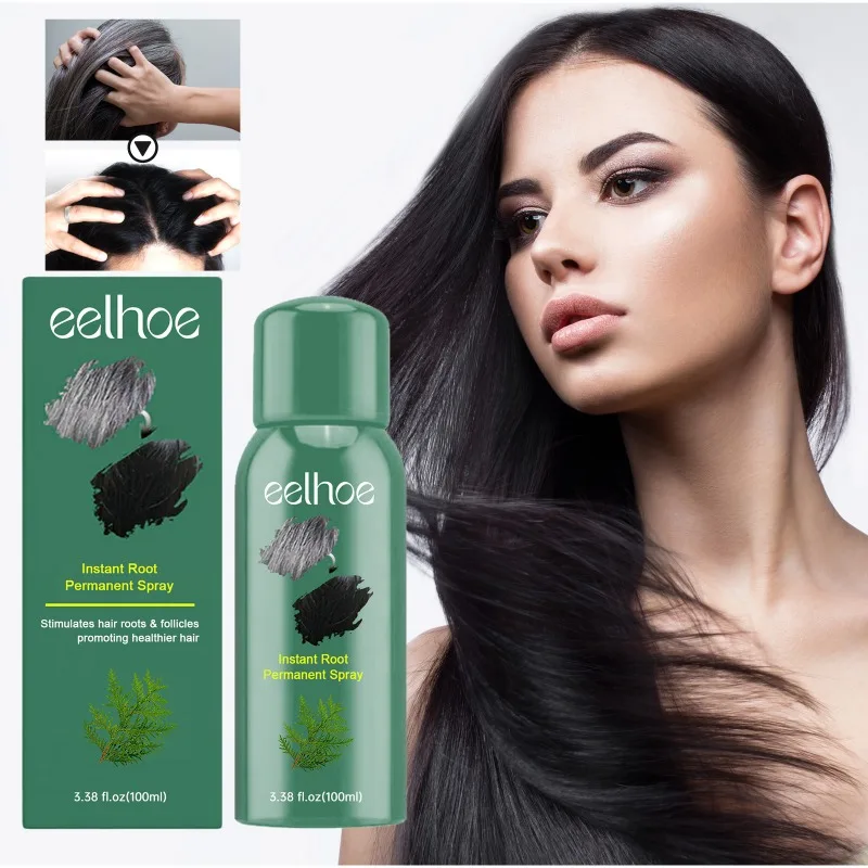 

Temporary Black Hair Coloring Spray for Easy Hair Tone Adjustment