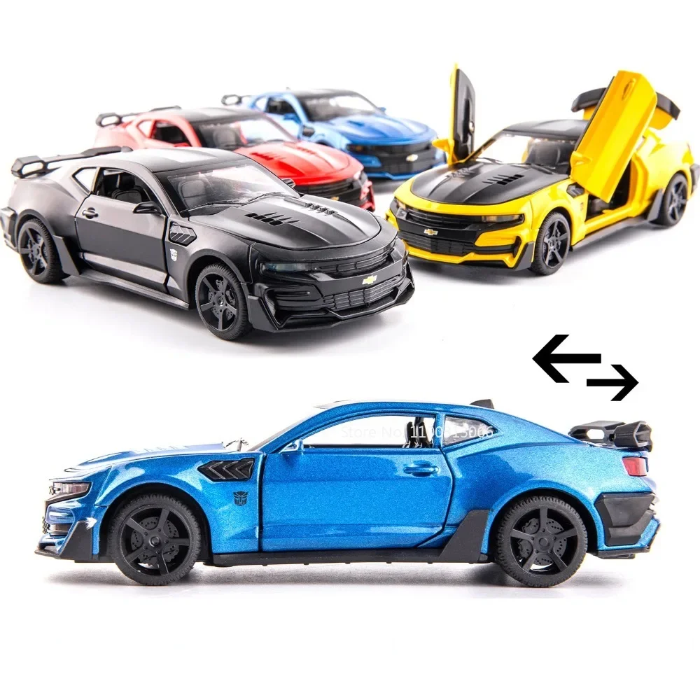 1:32 Scale Chevrolar Camaro Car Toys Alloy Diecast Model Super Sport Car with Sound Light Vehicles Toy for Child Birthday Gifts