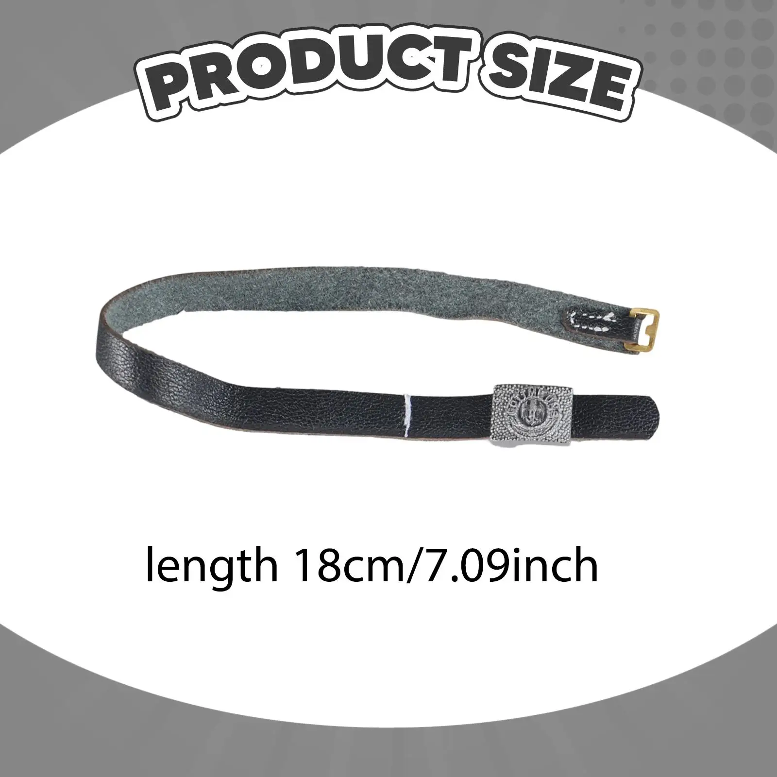 Ceinture pour figurine d'action 1/6 pour figurine homme de 12 pouces, en cuir PU avec boucle en métal, ceinture de taille