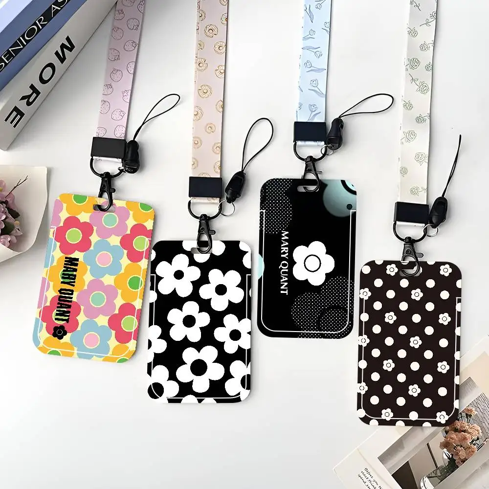 

Защитный чехол для ID-карт и проездных билетов M-mary Q-quant с модным цветочным дизайном, легко вставляемый, для школьных, проездных и обеденных карт