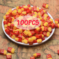 100Pcs Wholesale Simulation Food Pendants Cute 3D French Fries Resin Charms for Jewelry Keychains Making Earrings DIY Findings