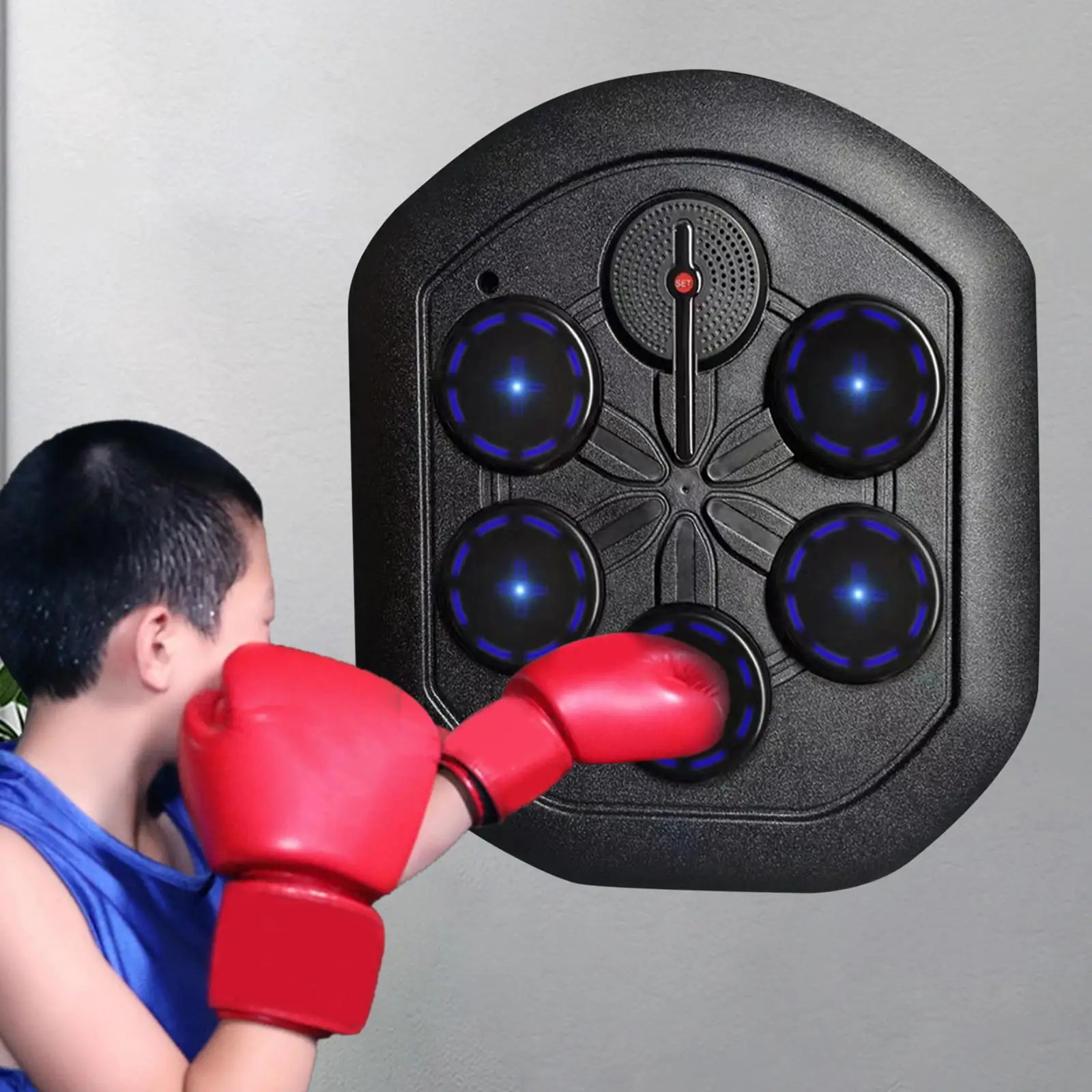 Music Boxing Machine for Boxing Sports Agility Reaction Wall Mounted Electronic Boxing Training Target Electronic Wall Target