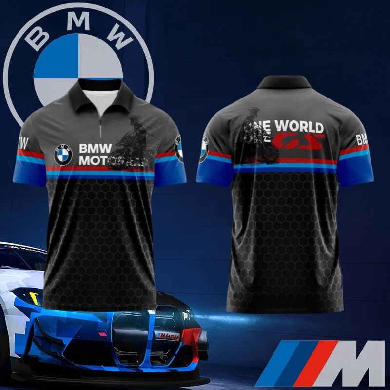

New BMW Car Quick-drying POLO Shirt High-quality Comfortable Sports Short-sleeved Top Car Lover Gift Car Fan Classic Polo Moto
