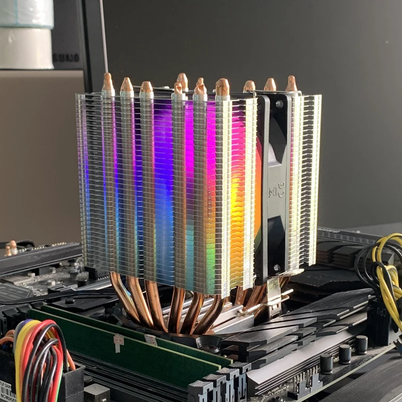 

6 Heatpipes CPU Air Cooler Towers PC Processor RGB Quiet Cooler For Intel LGA 1150 1151 1156 1366 1200 1700 2011 AM3 AM4 AM5