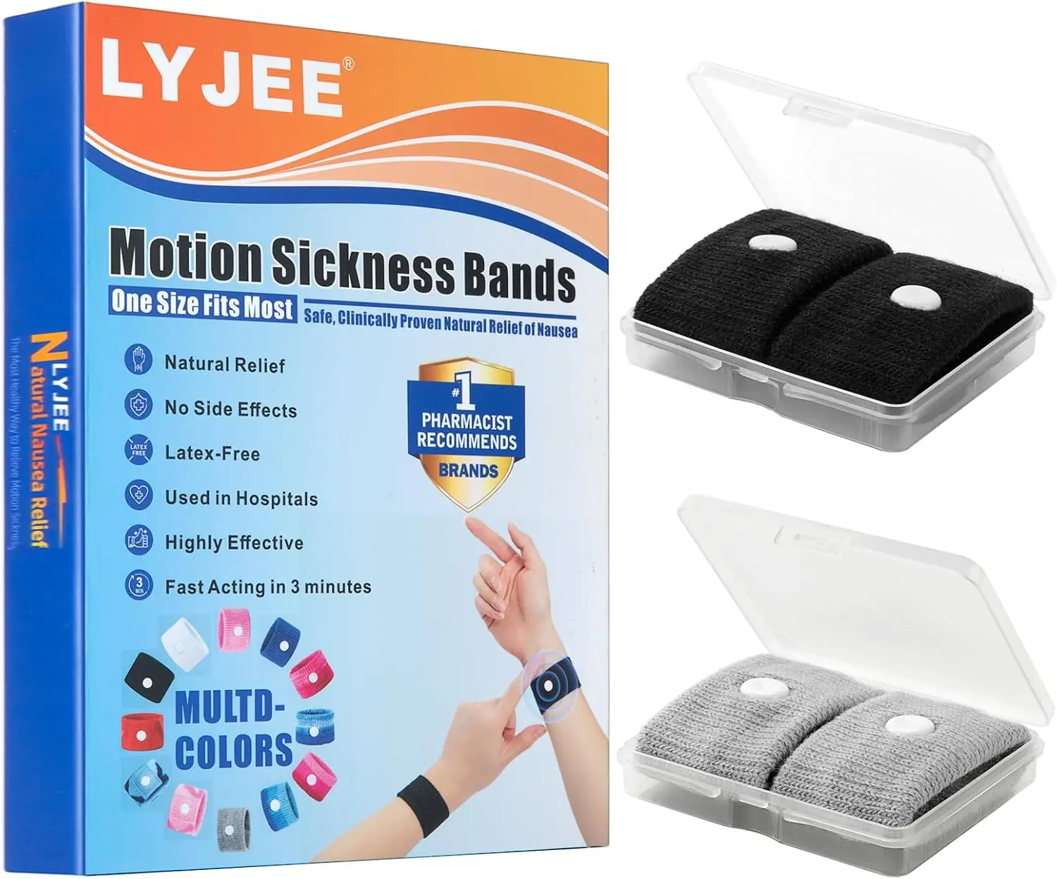 Motion Sickness Acupressure Wristbands 1