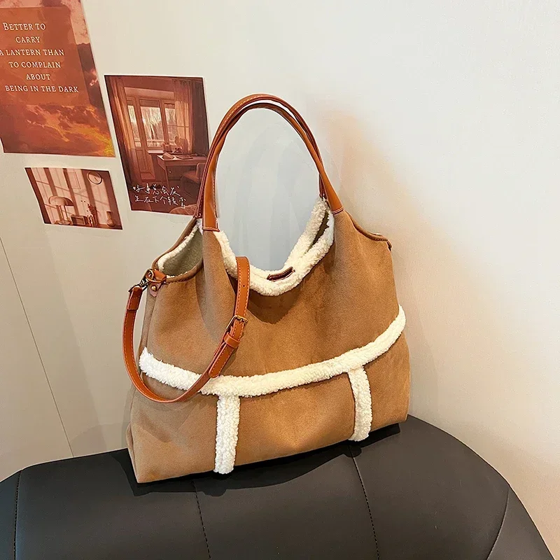 

Tote Bag Women's 2024autumn and Winter New Retro Commuting Shoulder Bag Large Capacity Crossbody Bag Tote Bags for Women Сачмо.