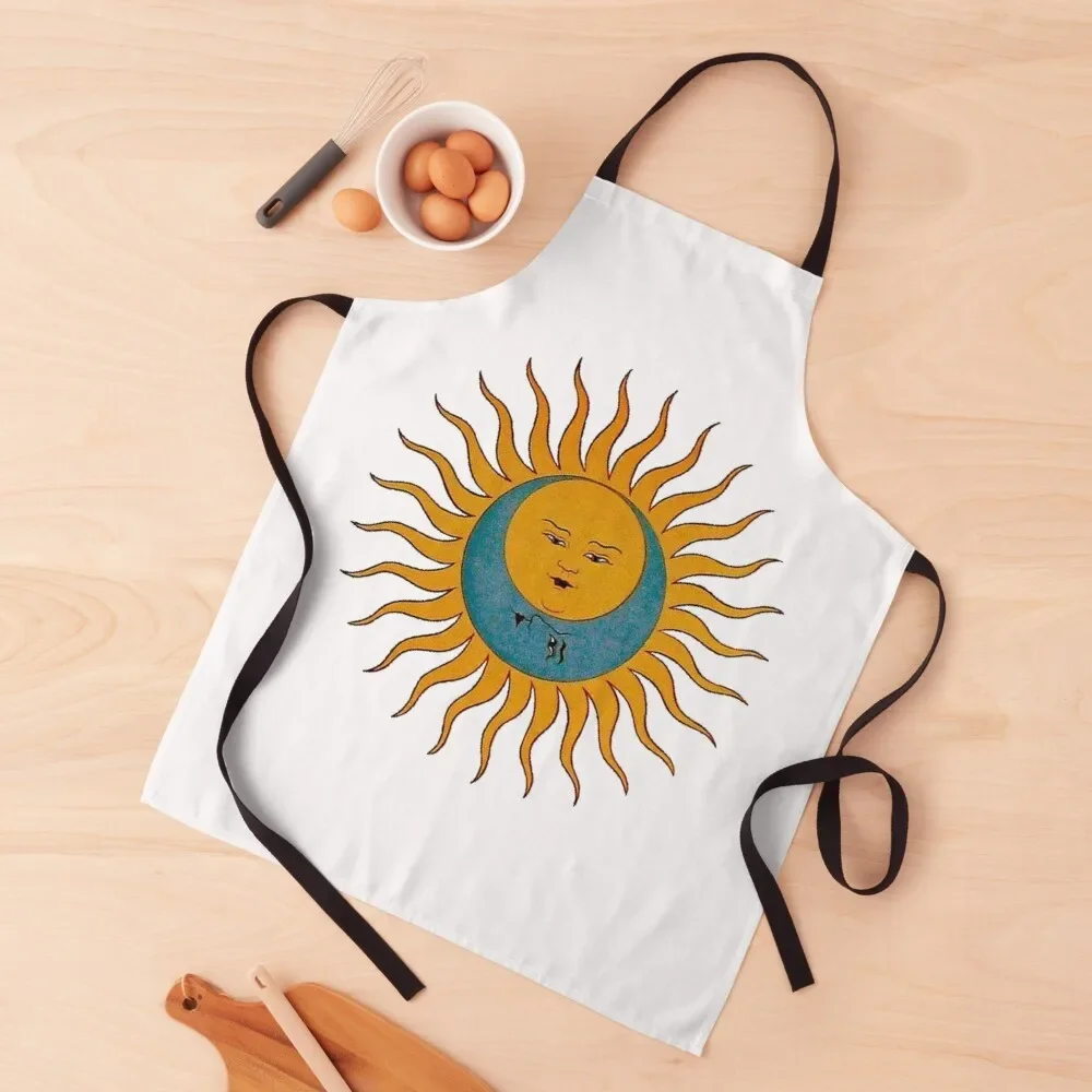 

Sun and Moon Apron for home useful pieces Hairdressing Kitchens Men Kitchen Women Apron