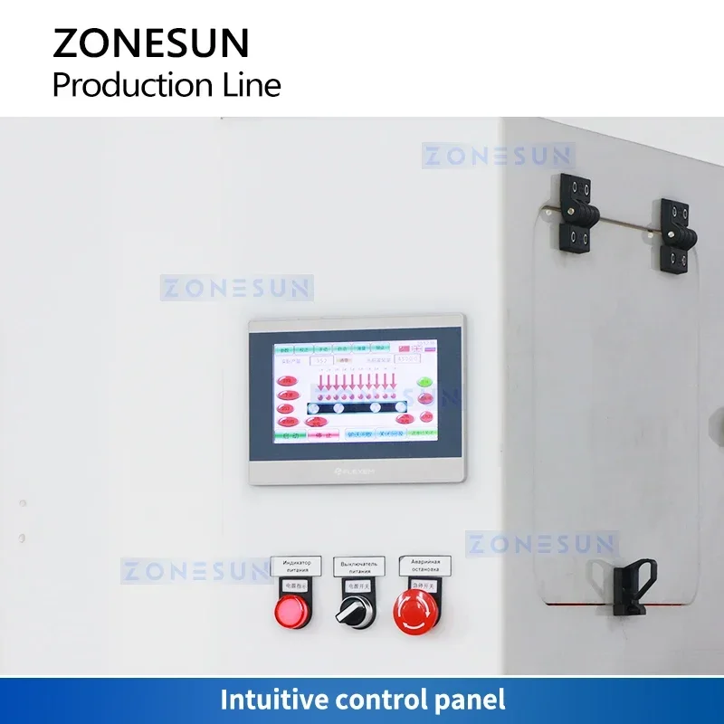 ZONESUN Bleach Filling Capping Labeling Machine Chemical Production Line Pesticide Filler Disinfectant Packaging ZS-FAL180F5