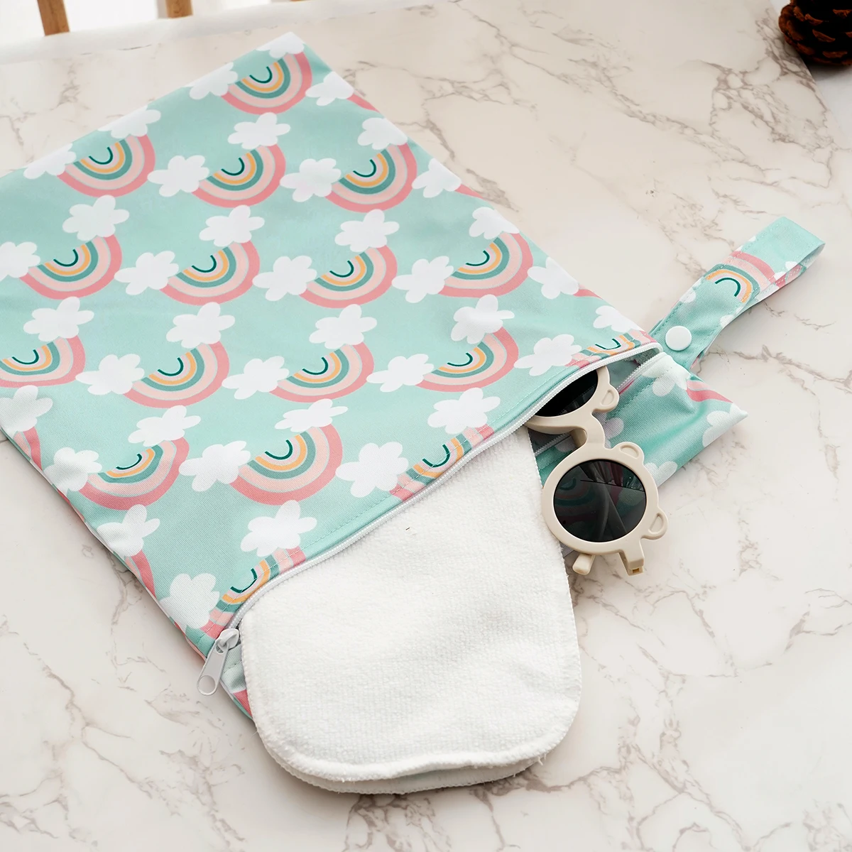Kangobaby #My Soft Life# 3pcs Set Washable Reusable Baby Blanket Storage Bag Easy Carry Multifunctional Travel Bag