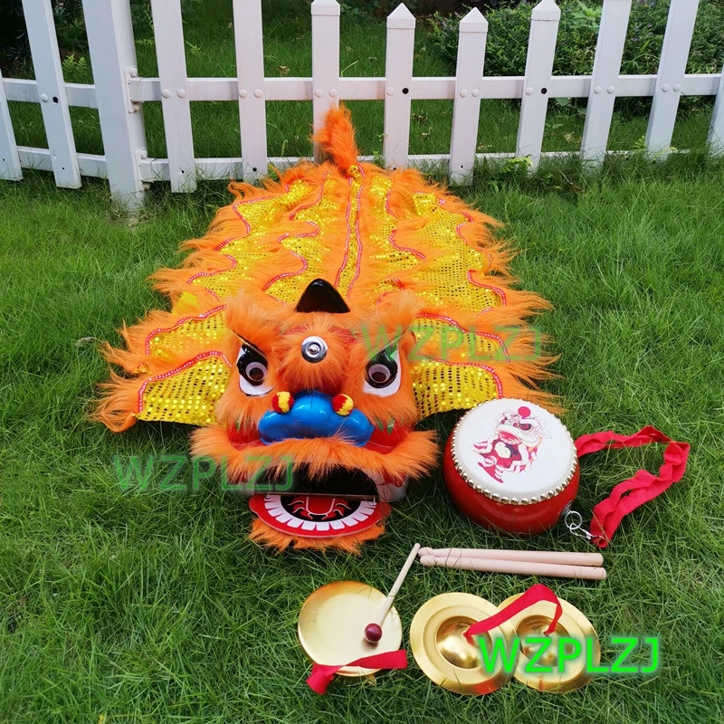 Traditional Performance 3-5 Age Lion Dance Costume Drum Gong kid Child  Outdoor Ancient-style Activity Stage