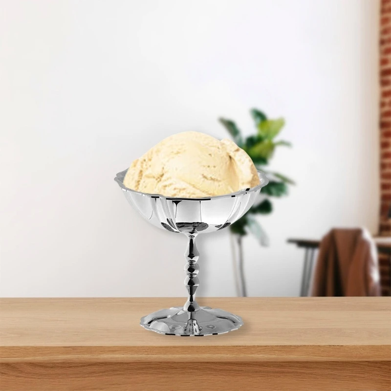 Bánh Bát Bệ cổ điển Kết cấu thép không gỉ 304 cho món tráng miệng