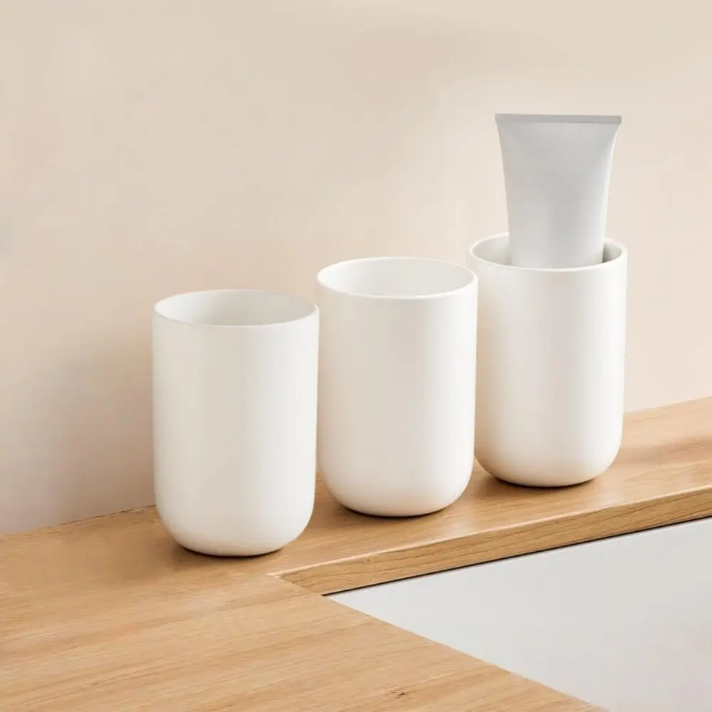 

3Pcs Toothbrush Cup,PP Bathroom Tumbler Cup 12.8oz 380ml Mouthwash Cups Non-Slip Reusable for Bathrooms Counter Organizer