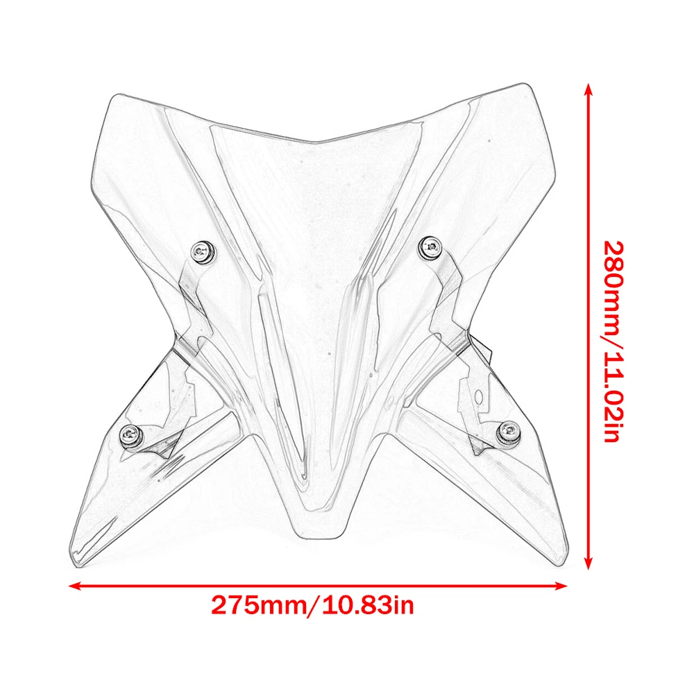 Motorcycle Accessories Windshield Windscreen Windproof Wind Screen Deflector for K-TM 1390 Super Duke R 2024-2025