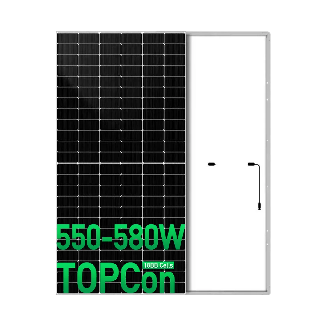 Topcn N type double glass Solar Modules and PV solar panels 144 half cell 550w 560w 570w 580w 590w 600w