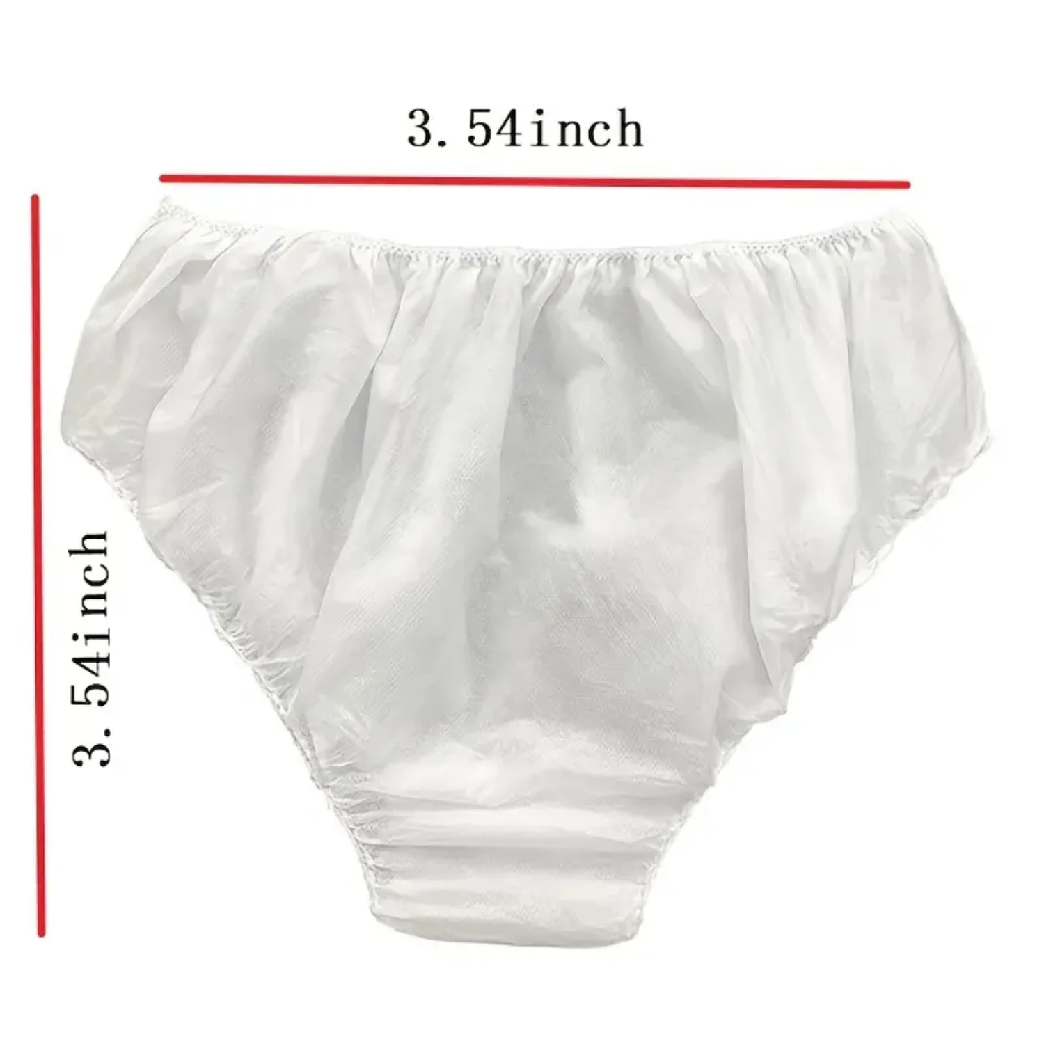 Disposable Double Layer White Unisex Underpants, Lightweight Travel-friendly Breathable Comfortable Underwear