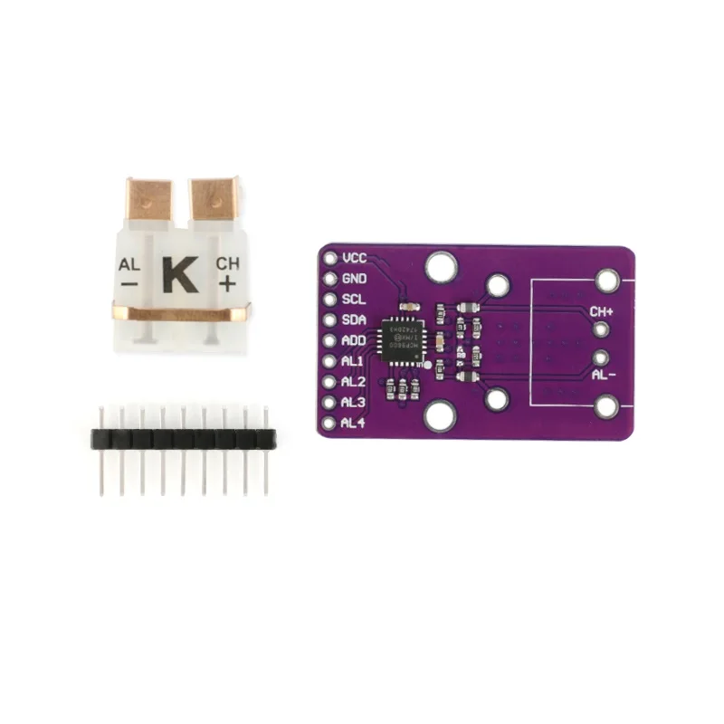 

MCP9600 Type K Thermocouple Converter Module Differential Input Supports 8 types of thermocouples