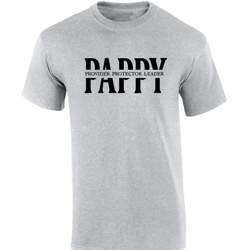 Mens Sport Grey Father's Day Provider Protector Leader Thoughtful T shirt
