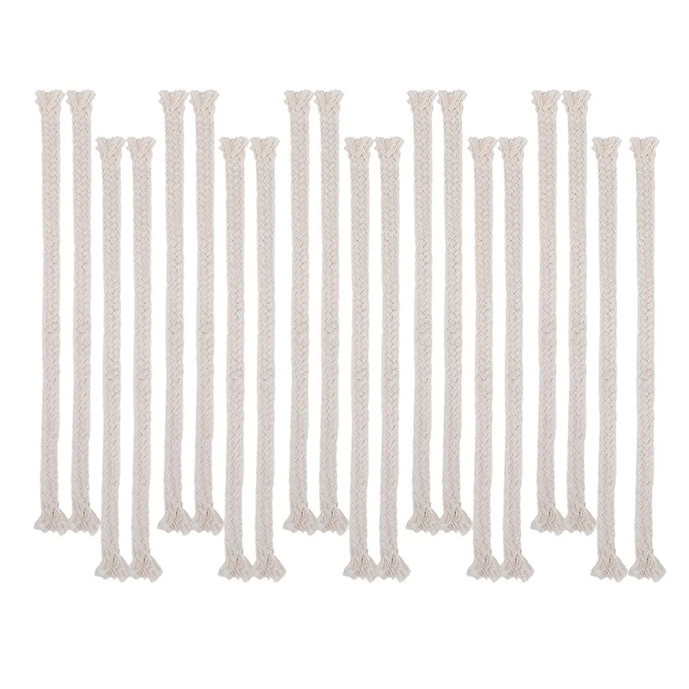 

20 шт. хлопковых фитилей для масляных ламп с высокой впитываемостью, для спиртовых ламп, замена фитилей для химических лабораторных фонарей, тики-ламп