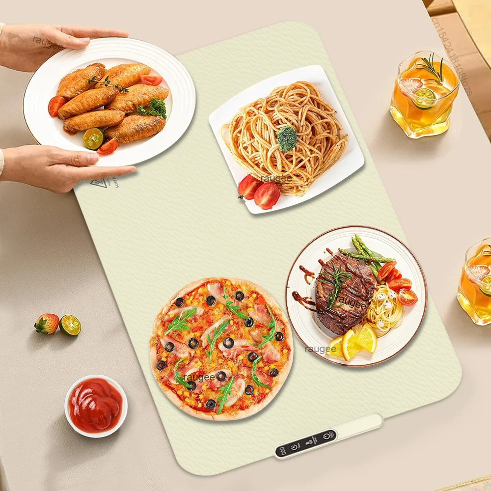 

Электрический согревающий поднос, складной силиконовый согревающий коврик, быстрый нагрев, сохраняющий питание, постоянный коврик, согревающий поднос для еды, 6-установка температуры