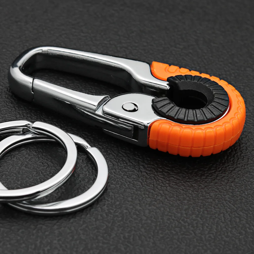 Creative Car Keychain Fashion Key Chain Ring Holder Keyring Camping Climbing Metal For Men Car Styling Auto Accessories K431