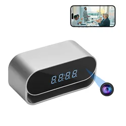 4K HD Camera Clock - Covert Surveillance Camera with WiFi, Night Vision, Motion Detection, Remote View, Recording, App, Battery