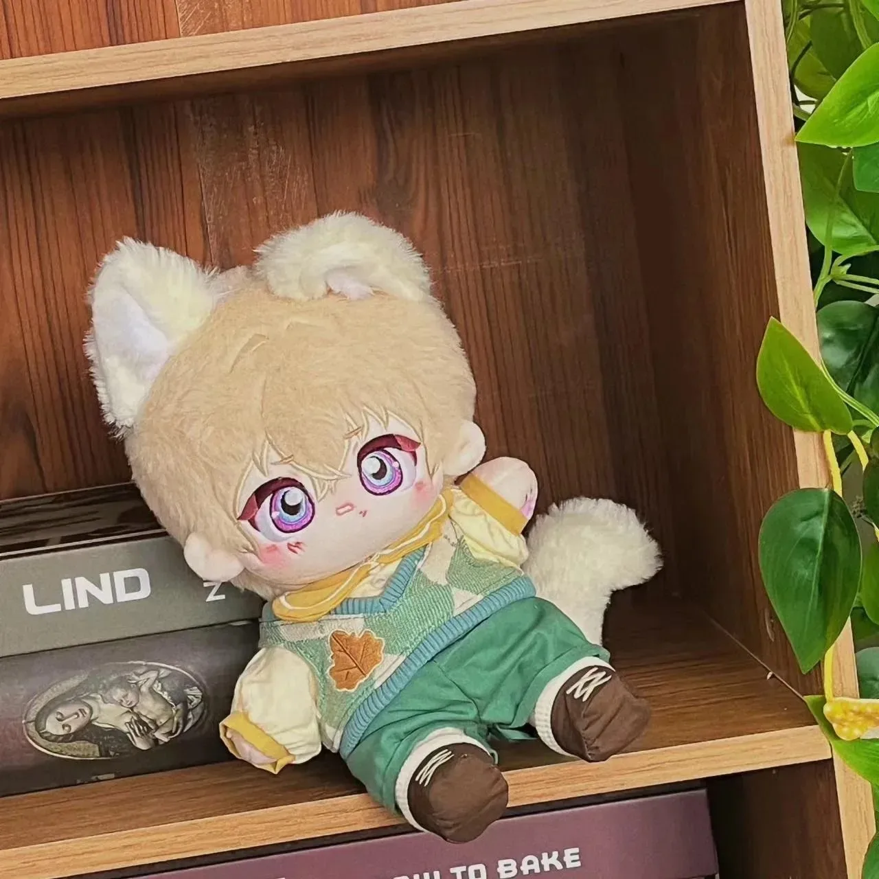 게임 혼카이 스타 레일 어벤츄린 동물 귀 꼬리 몬스터, 귀여운 부드러운 몸 원피스 업 코튼 인형 베개 코스프레, 20cm