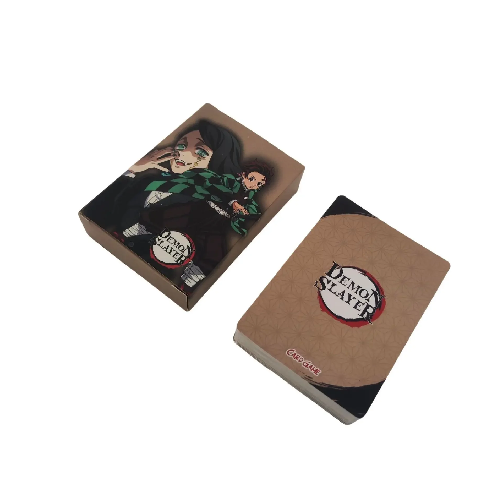 50 개/대 악마 슬레이어 영어 카드 50 비 반복 애니메이션 만화 보드 게임 Collectible Card 어린이 장난감 선물