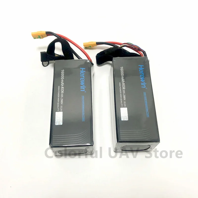 Herewin 16000MAH 22000 MAHBattery 22.2v 6S 20C  For Agricultural Spray Drone Frame Battery