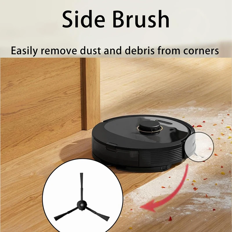 مجموعات بديلة لـ Roborock Q5 Max+/ Q5 Duoroller+/Q5 Pro/Q5 Pro+/Q8 Max/ Q8 Max+ مكنسة روبوت، فرشاة رئيسية فلتر HEPA