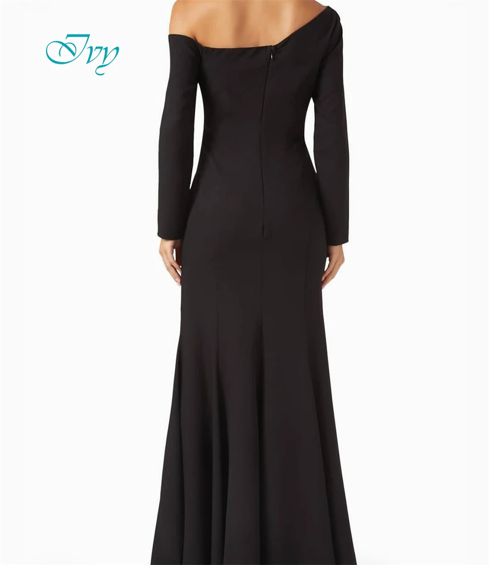 Customized Exquisite One Shoulder Long Sleeves Evening Dress High Quality Satin Prom Dresses Temperament Flowers Party Gowns