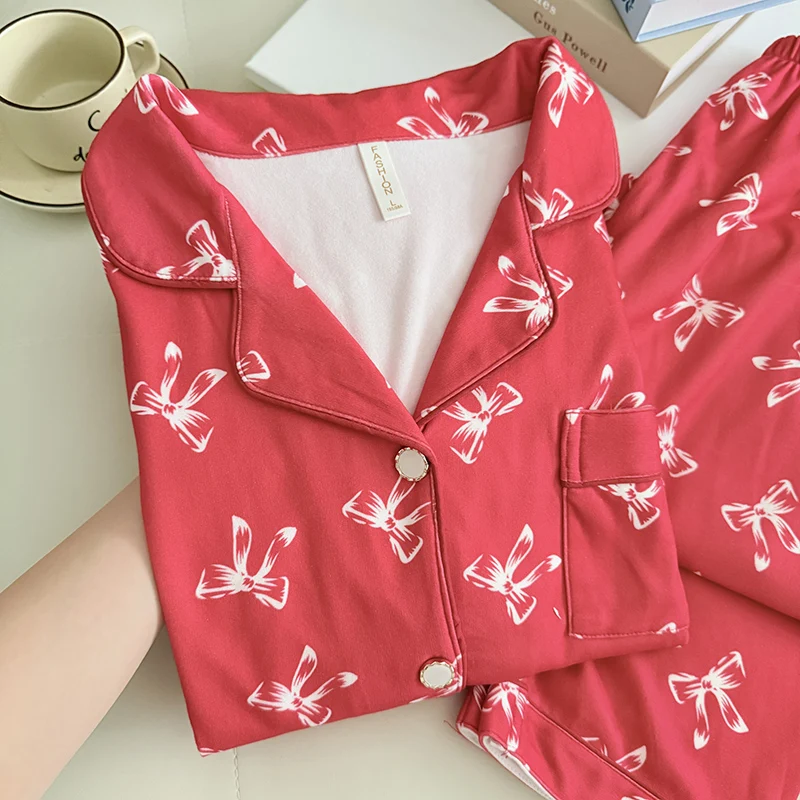 

Pajama Sets Turquoise Women Grey Knitted Pyjama Set Long Sleeve Crew Neck Pants Autumn Winter Cozy Warm Stretchy Durable Quilted