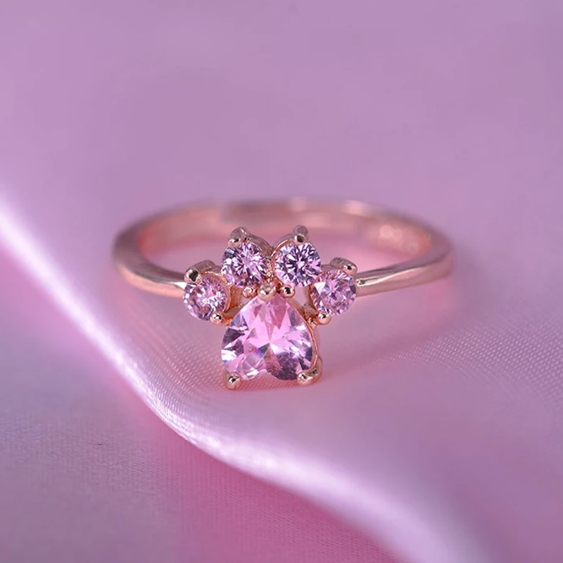 女性のためのcatチェーンリング、電気メッキ、かわいい漫画の開口部、環境に優しい