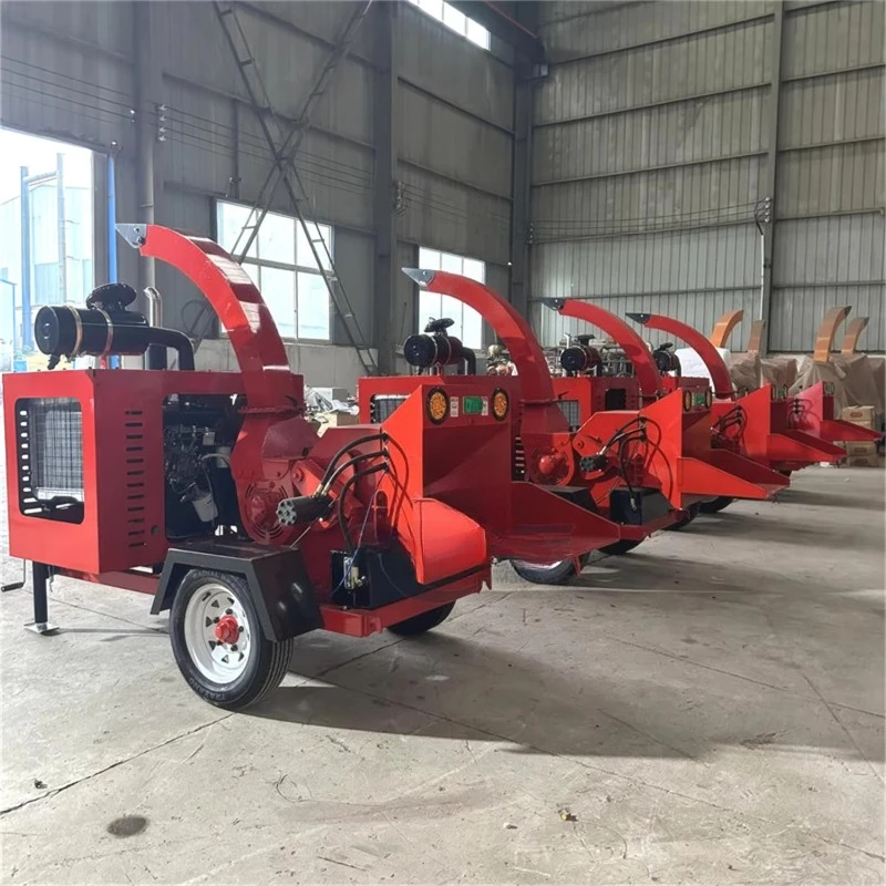 Truyeuse à bois à alimentation Diesel ou électrique, processeur de bois de chauffage, broyeur forestier, trémie à bois auto-alimentée