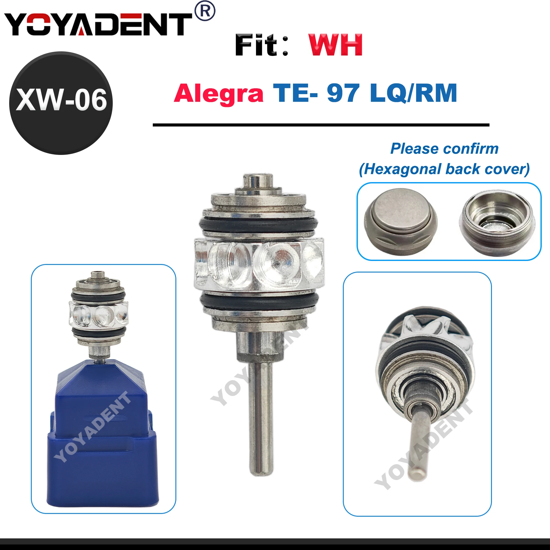 

For Alegra WH TE- 97 LQ/BC/RM High Speed Handpiece Dental Handpiece Cartridge Rotor Accessories