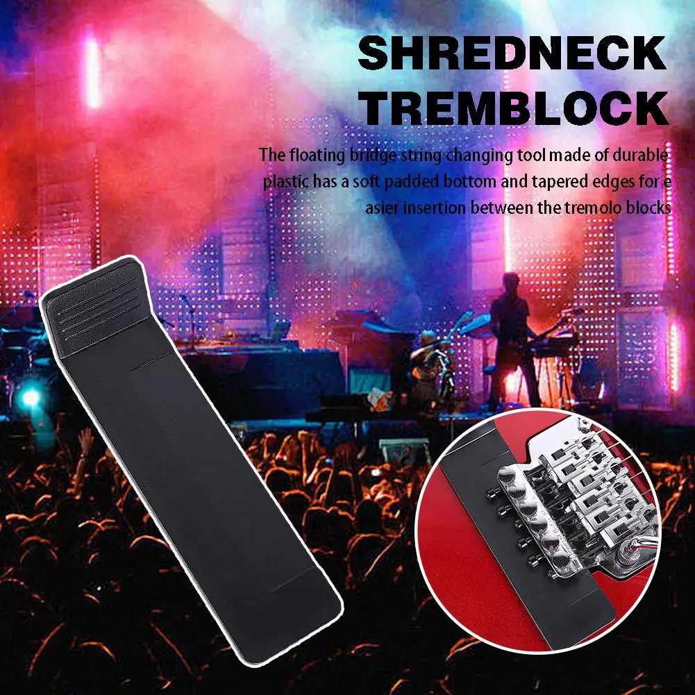 Guitar Floating Tremolo Bridge Shim-Raise Guitar Bridge Easy Adjustment Tuning For Faster String Replacement G1L4