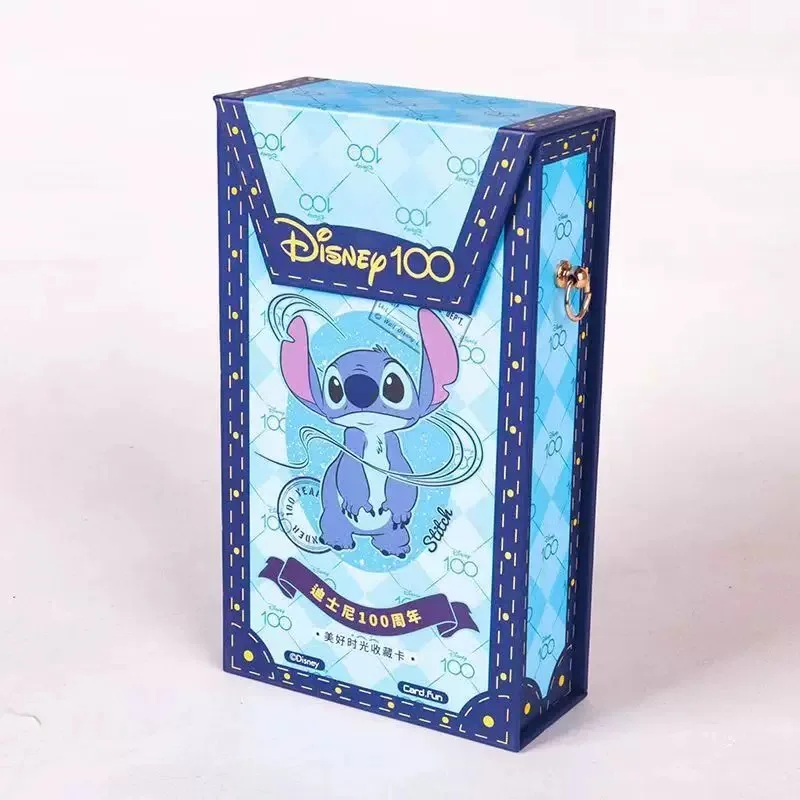 Echte kaart. Fun Disney 100-carnival-serie ruilkaarten kinderen Mickey Friends Zootopia Stitch Bear Collection Card Toy Gifts