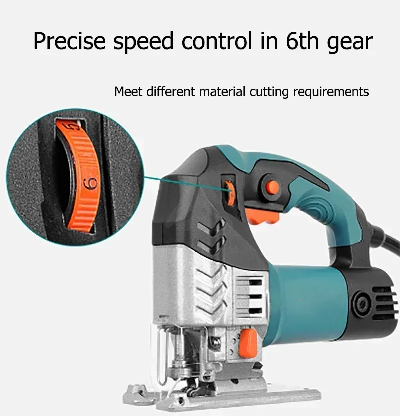 750W Power Saws Portable Multifunctional Wood Cutting Jig Saw Home Use DIY Hand Held Electric Jig Saw Machine Woodworking Tools