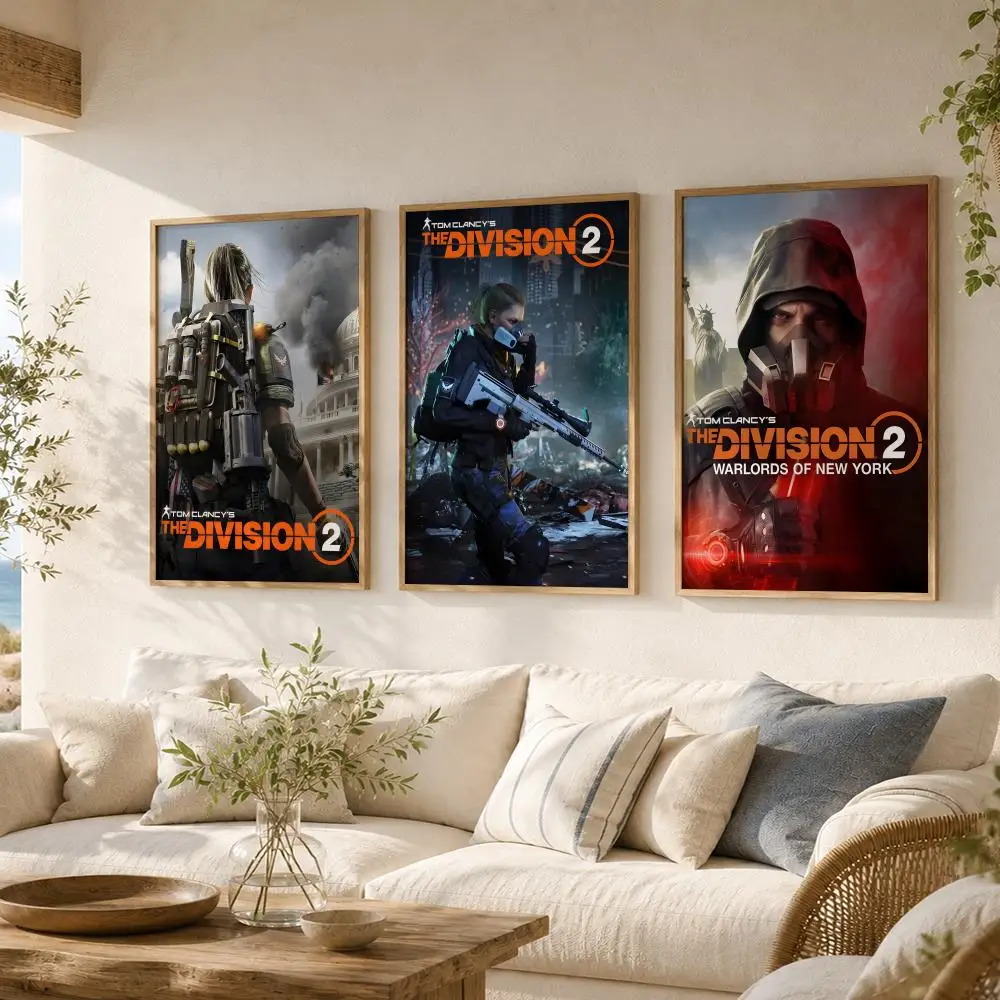 Game T-Tom Clancys The Division Poster Versatile HD Waterproof Wall Art Self-Adhesive Decor for Any Space Ideal Gift view 4
