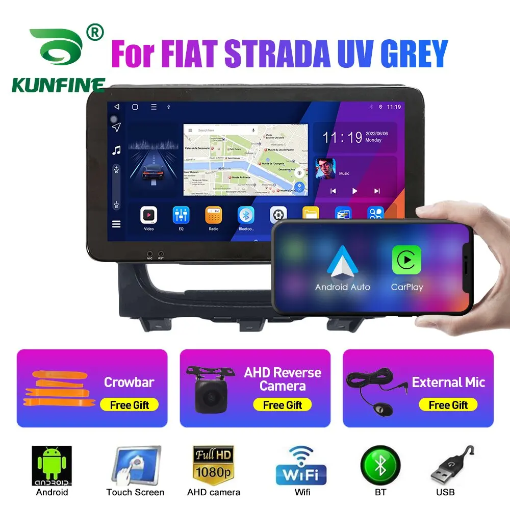 10.33 Inch Car Radio For FIAT STRADA UV GREY 2Din Android Octa Core Car Stereo DVD GPS Navigation Player QLED Screen Carplay