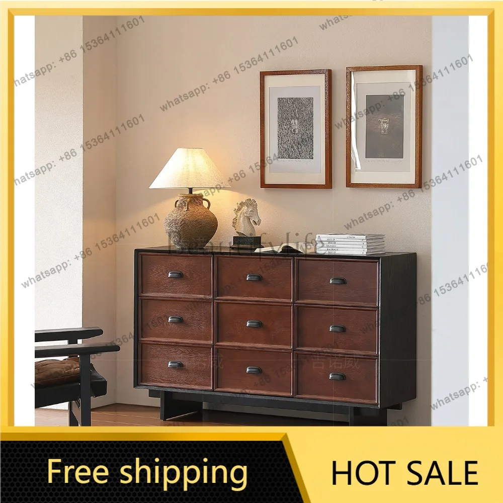 LD antique entrance cabinet storage drawer side cabinet