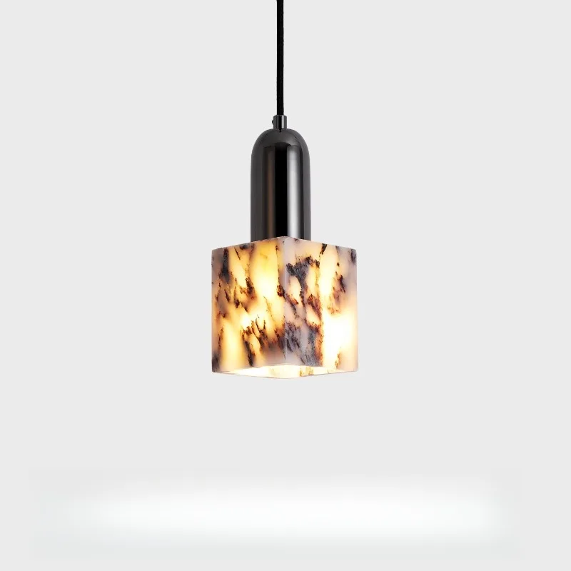 

Japanese Minimalist Pendant Lamp Marble Luxury Pendant Light for Bedroom Bedside Area Entryway Coffee Table Lighting Fixture