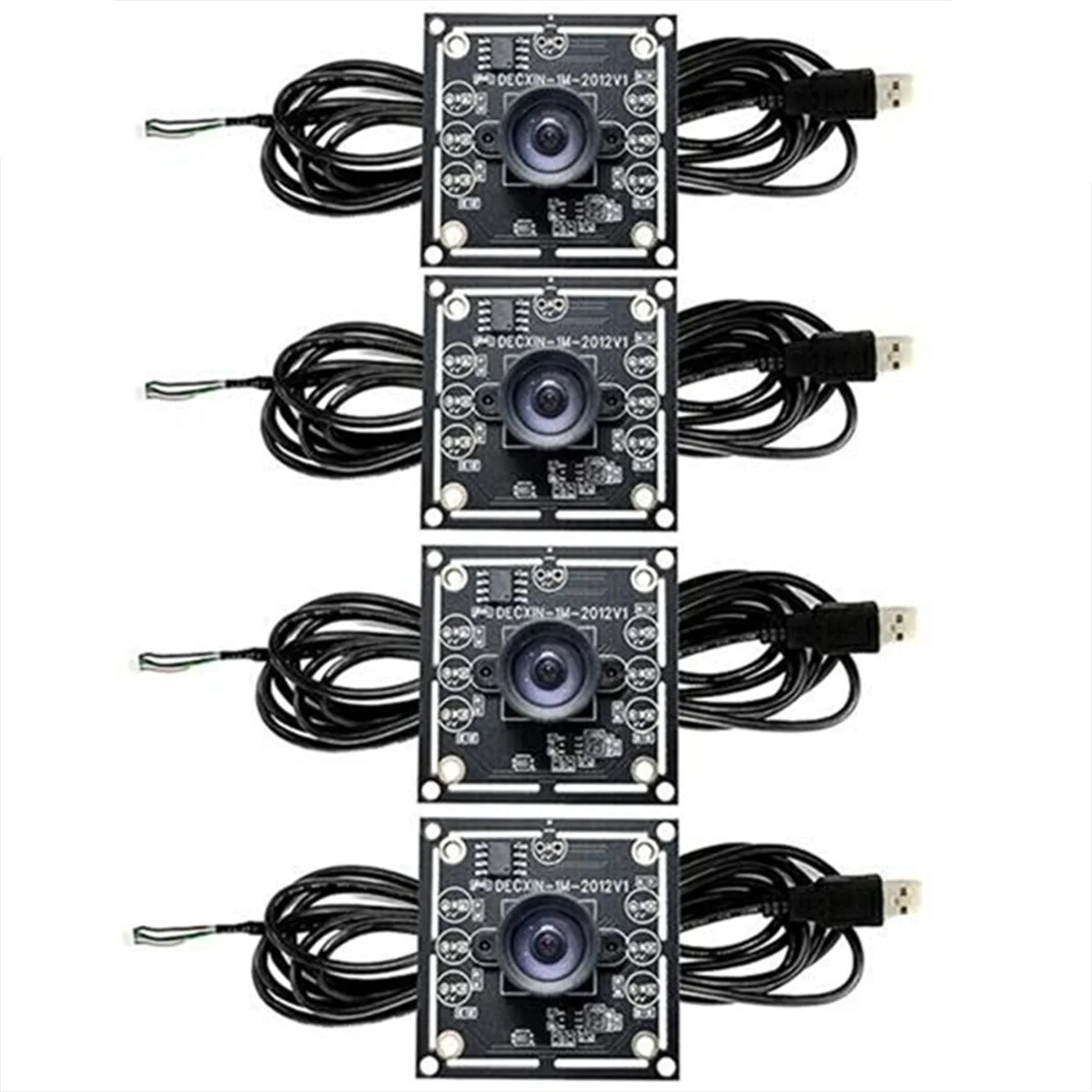 Top Sale 4Pcs 100 Degree Camera Module 1MP OV9732 1280x720 USB Free Driver Manual Focus,with 3 Meter Cable for WinXP/7/8/10