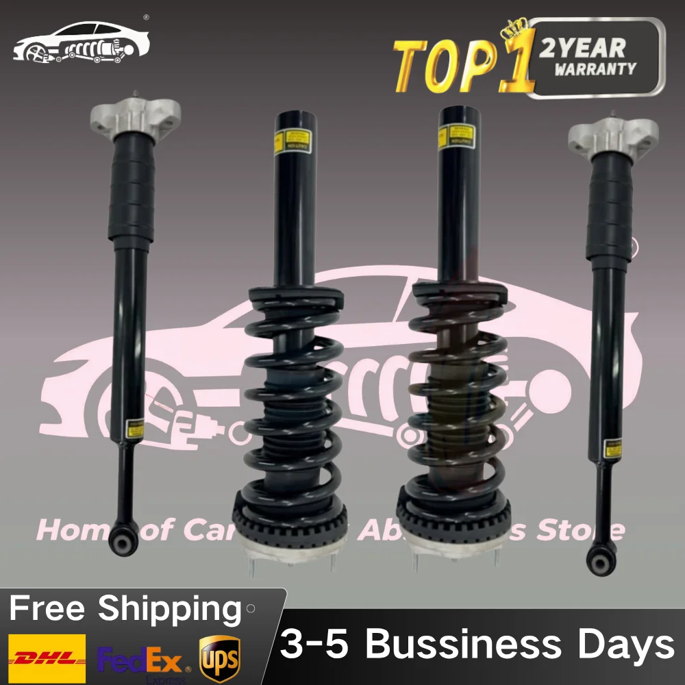 4 Pieces Front Rear Left and Right Shock Absorber Struts Assys Fit Maserati Ghibli S Q4 AWD 2014-2019 670008897 06700088970