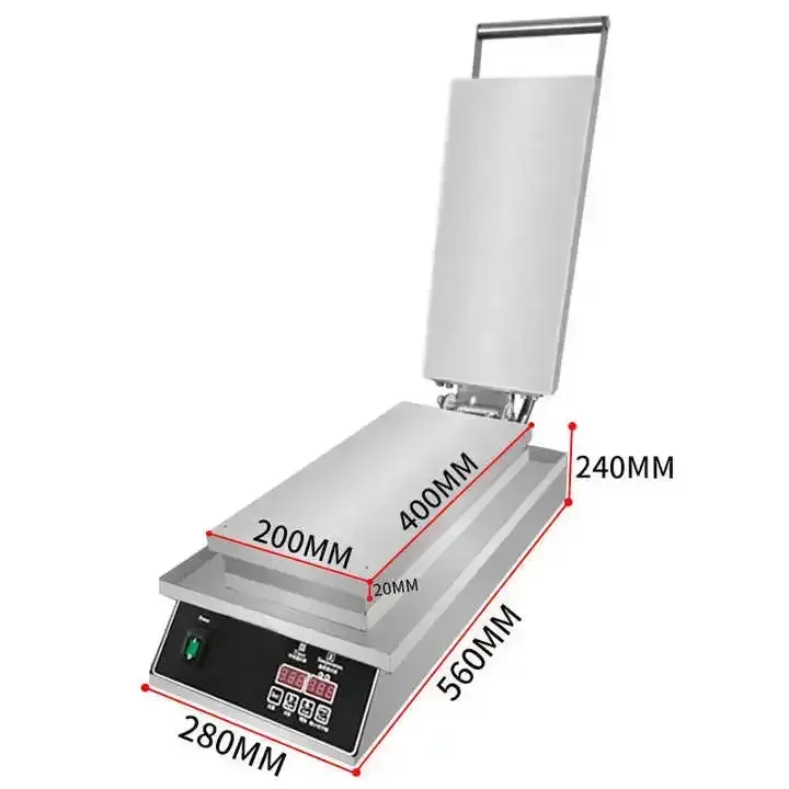 Electric commercial egg roll making machine with Non-stick aluminum Double-sided uniform heating plate egg roll maker